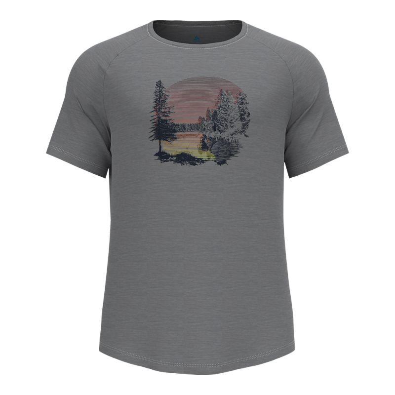 Odlo - T-Shirt Crew Neck S/S Concord Forest Print - Triko